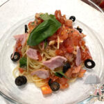 トマトバジルの冷製パスタ