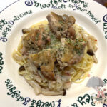 鶏もも肉のアンチョビバターパスタ