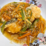 鱈の唐揚げ甘酢餡かけ