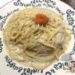 明太クリームパスタ