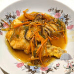 鱈の唐揚げ甘酢餡かけ