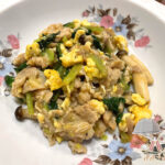 豚肉と小松菜の中華炒め