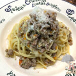 ラグービアンコのパスタ