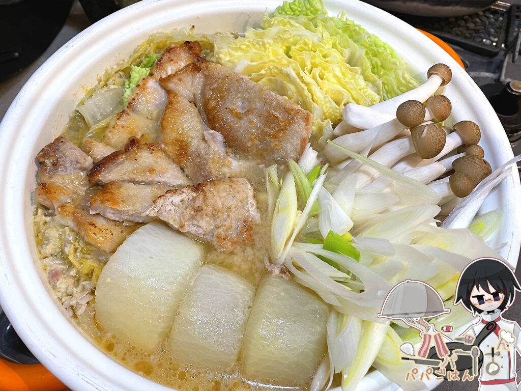 豚ロースの味噌鍋