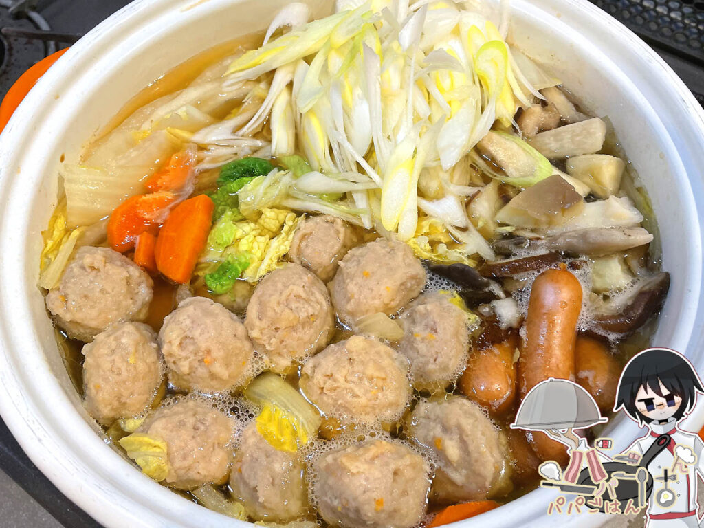 鶏団子の寄せ鍋