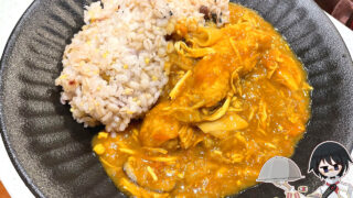 寄せ鍋リメイク鶏胸蒸しカレー