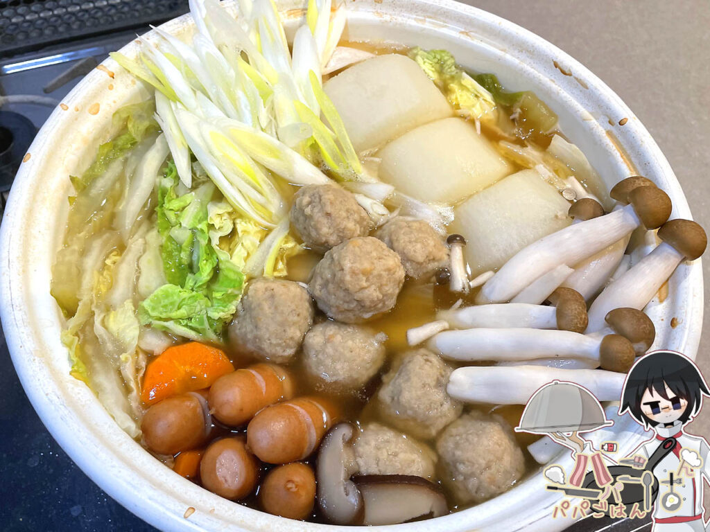 鶏団子の寄せ鍋