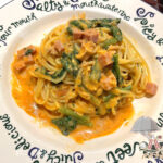 ツナと小松菜のトマトクリームパスタ