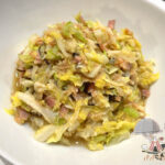 キャベツの塩昆布炒め