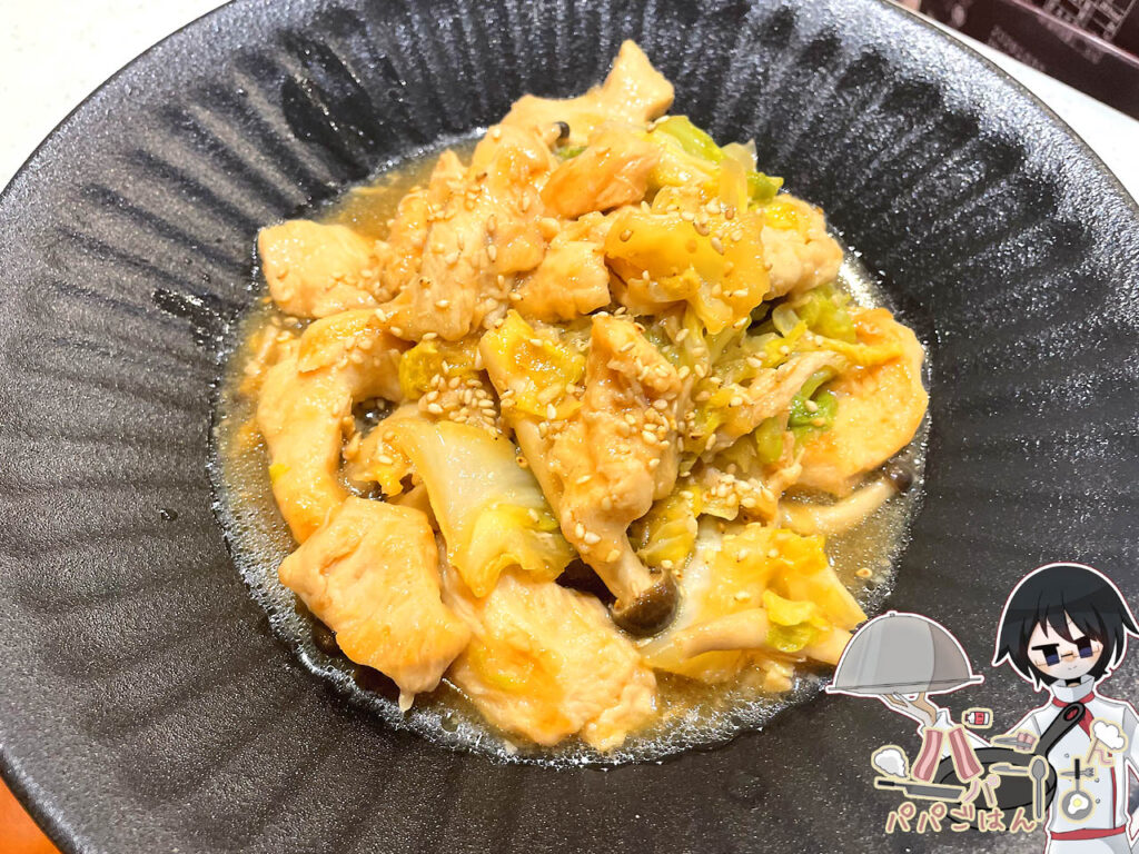 キャベツと鶏胸肉のオイスターソース炒め