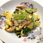 小松菜とレタスの中華炒め