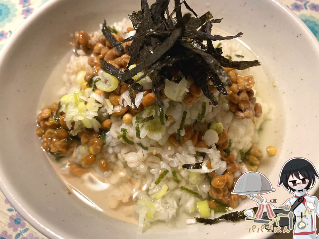 納豆茶漬け