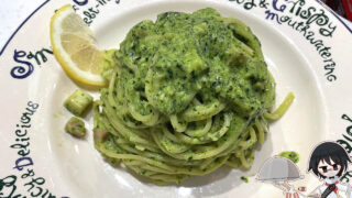 小松菜ジェノベーゼレモンクリームパスタ