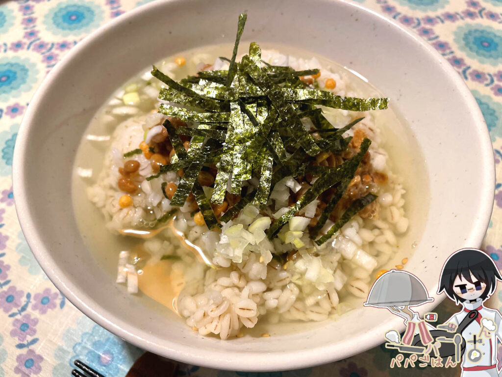 納豆茶漬け