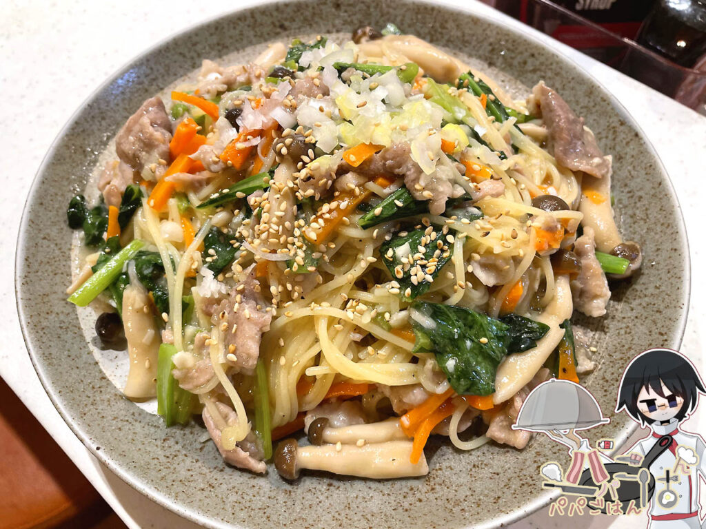 中華風餡かけパスタ