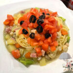 野菜ブイヨンスープパスタ