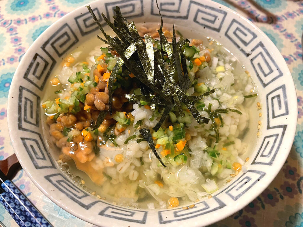 納豆茶漬け 納豆茶漬け
